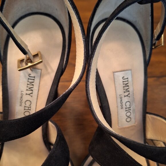 Jimmy Choo black suede heels - Picture 5 of 5